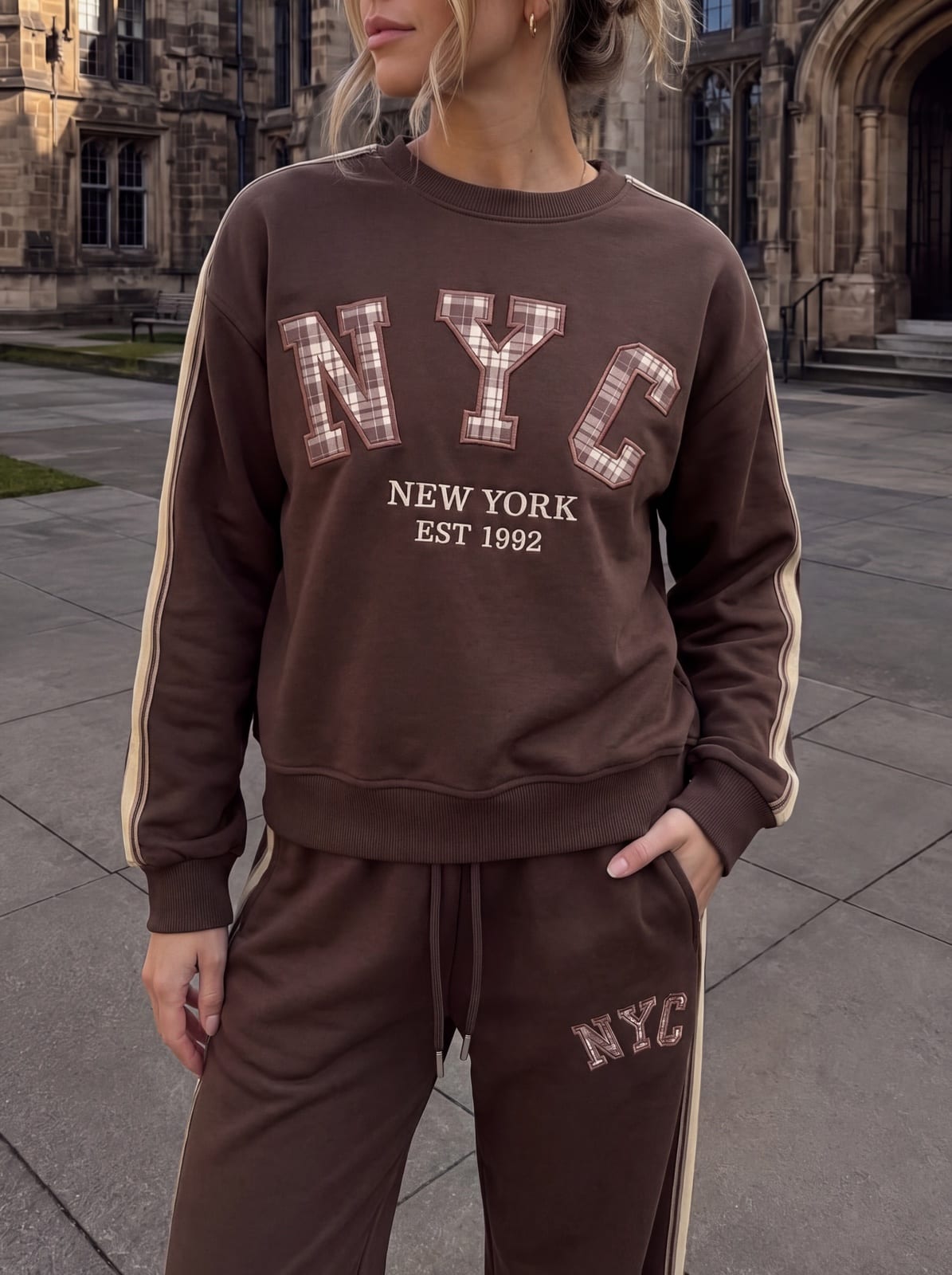 Two-Piece Set with Side Stripes and Lettering, photo 8 of 12