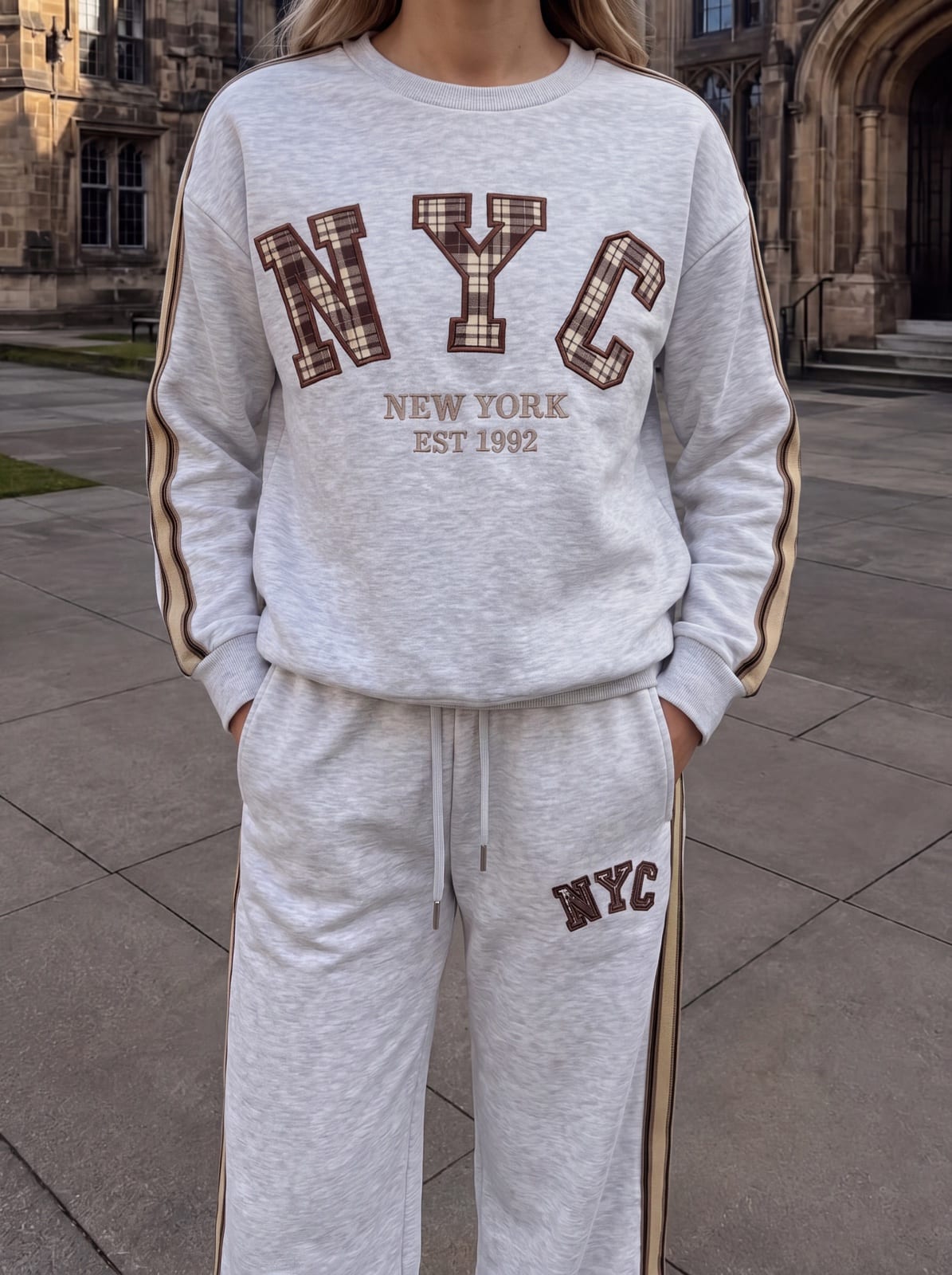 Two-Piece Set with Side Stripes and Lettering, photo 11 of 12