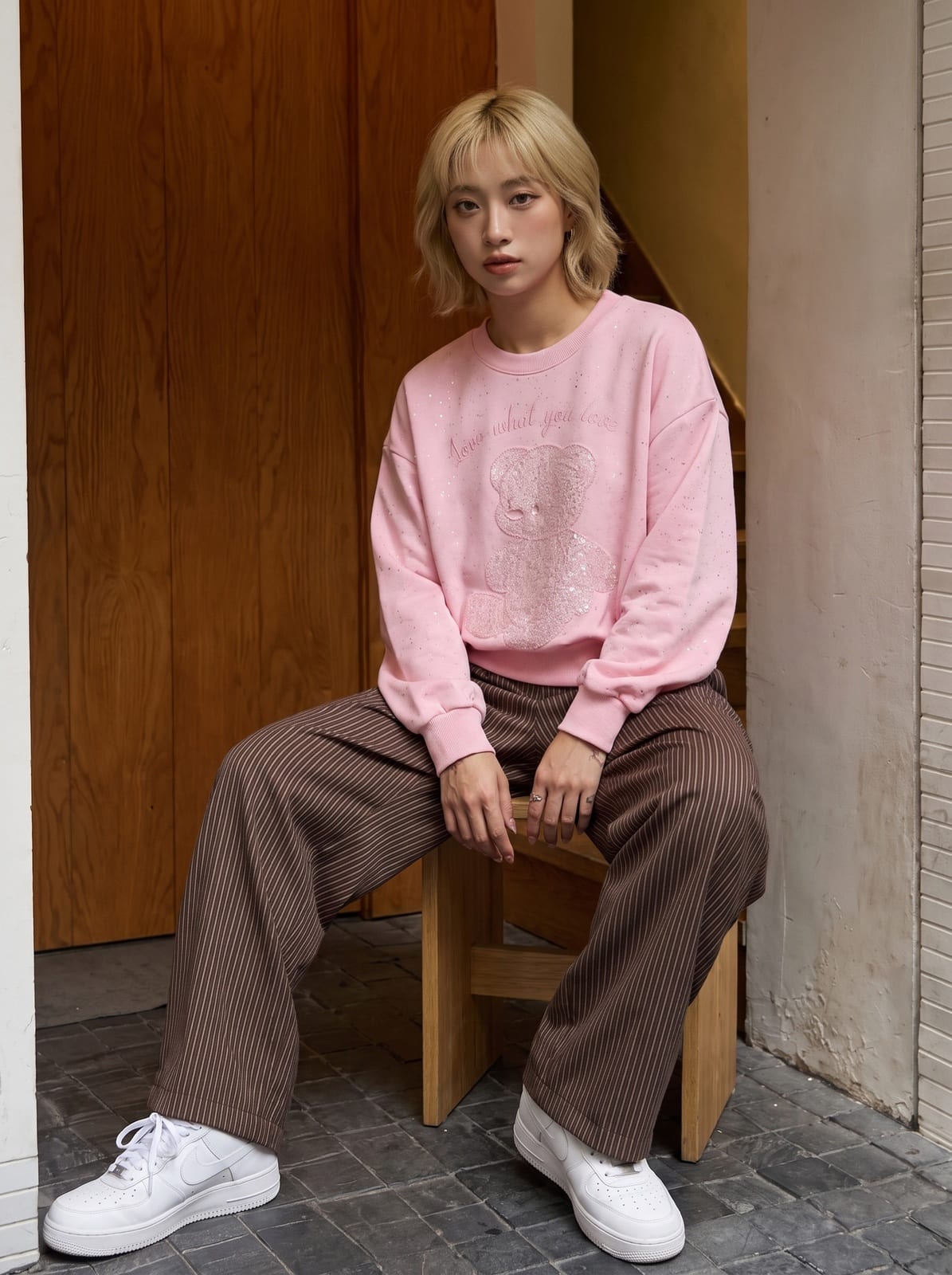 Cropped Sweatshirt with Rhinestones, photo 4 of 18