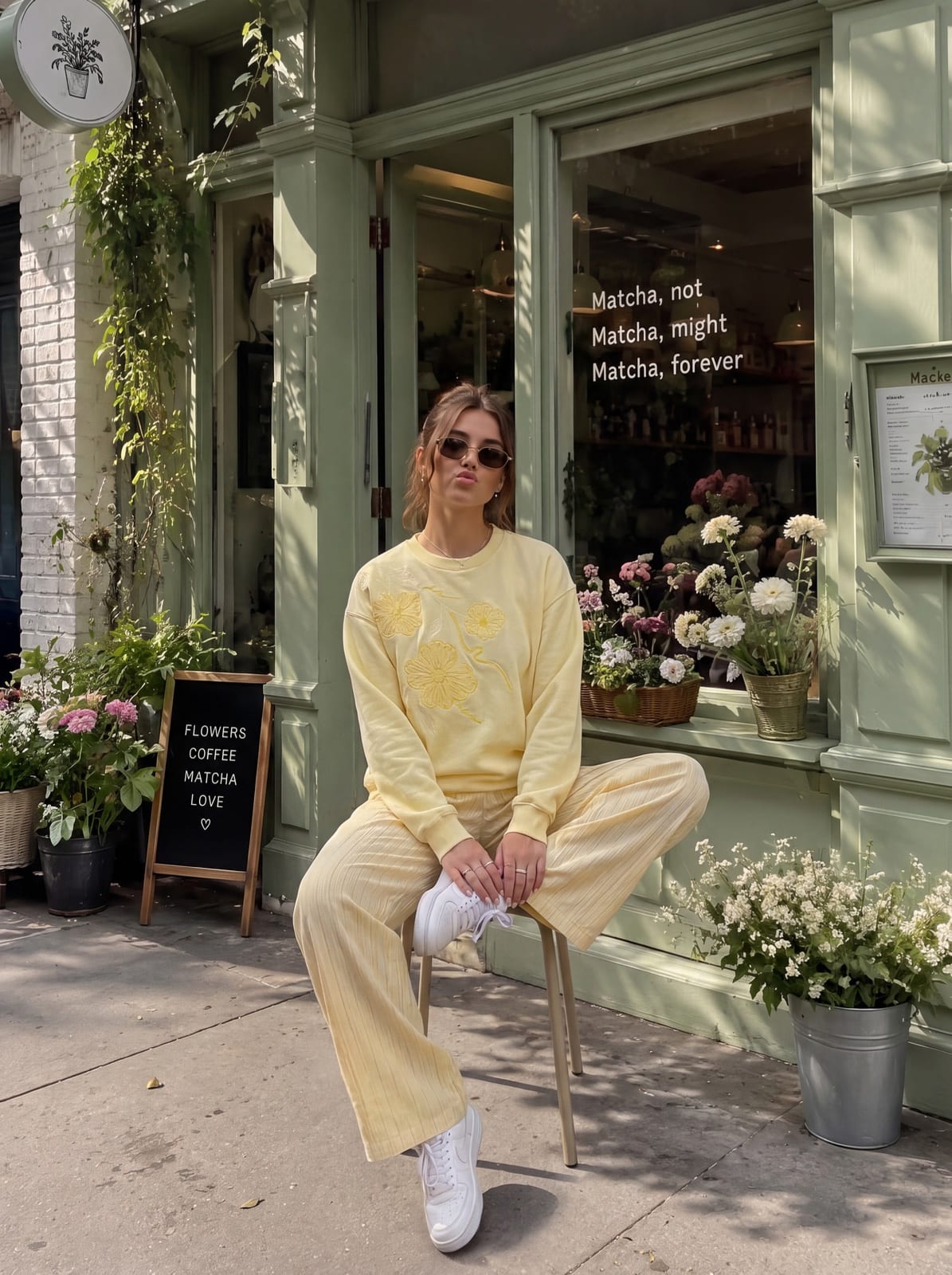 Sweatshirt with Floral Embroidery and Rhinestones, photo 10 of 12