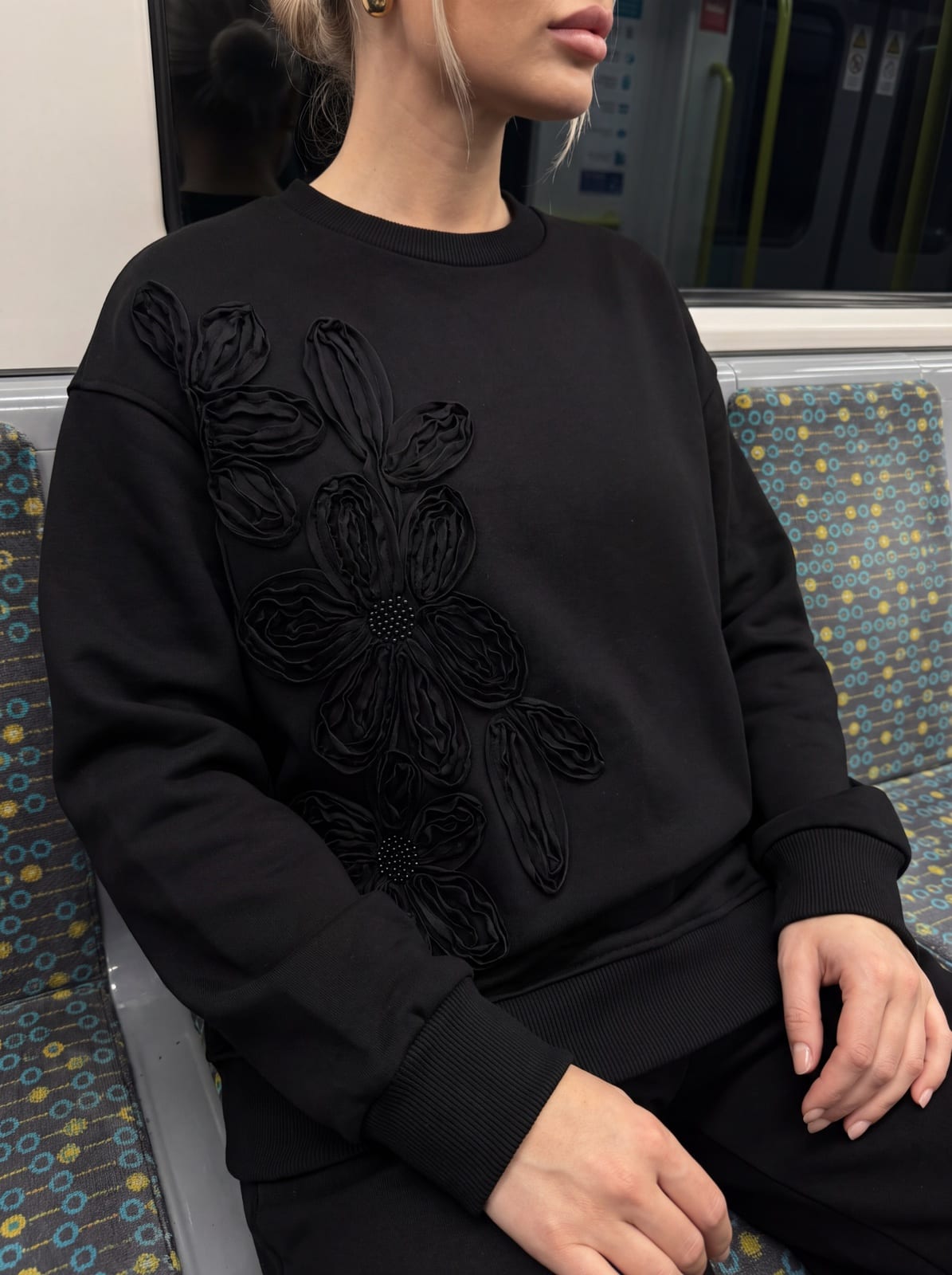 Floral Embroidered Sweatshirt, photo 4 of 8